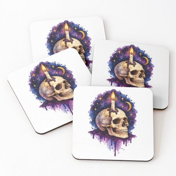 Item preview, The Last Light | Gothic Skull & Candle designed and sold by Whatever Works.