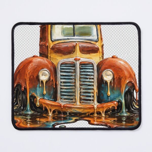 Item preview, Melting Vintage Big Fender Pickup Truck Surreal Automotive Art designed and sold by An Old Mans Art.