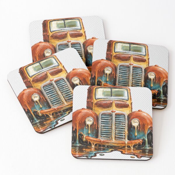 Item preview, Melting Vintage Big Fender Pickup Truck Surreal Automotive Art designed and sold by An Old Mans Art.