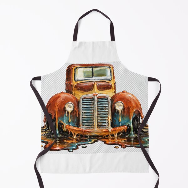 Item preview, Melting Vintage Big Fender Pickup Truck Surreal Automotive Art designed and sold by An Old Mans Art.
