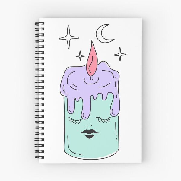 Item preview, Cute lavender candle – kawaii pastel candle with flame designed and sold by Deepness2023.