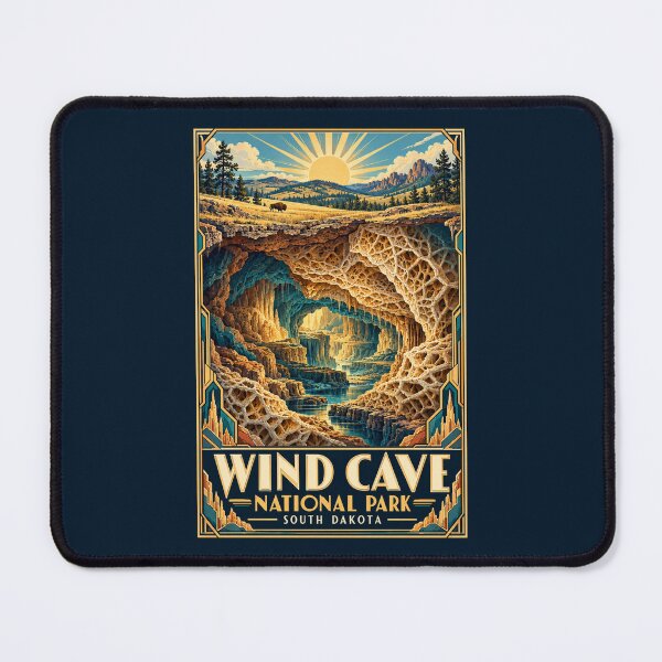 Item preview, Wind Cave National Park - South Dakota designed and sold by GoodOldVintage.