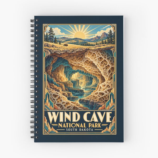 Item preview, Wind Cave National Park - South Dakota designed and sold by GoodOldVintage.