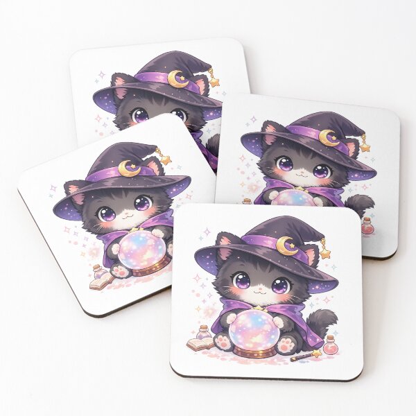Item preview, Pastel Crystal Ball Witch Cat designed and sold by Sommium .