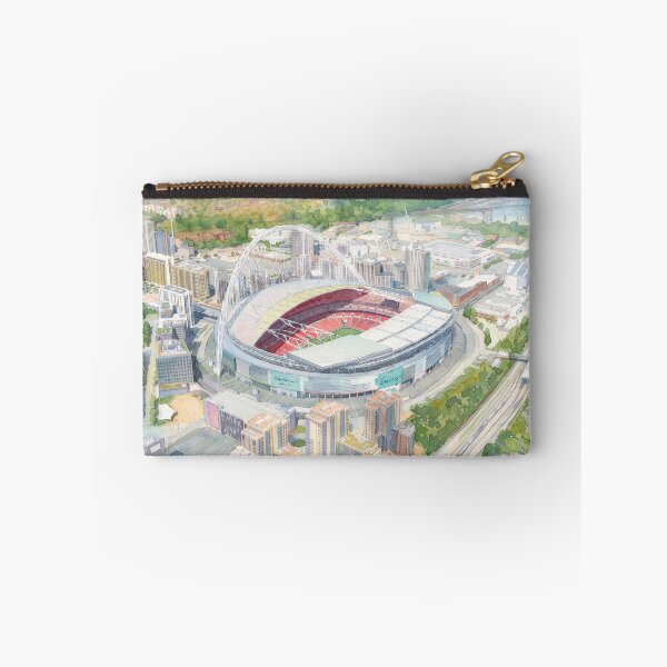 Item preview, Wembley Stadium Aerial View Watercolour designed and sold by ArtworkNorth.