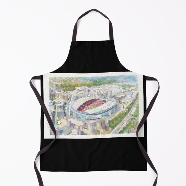 Item preview, Wembley Stadium Aerial View Watercolour designed and sold by ArtworkNorth.