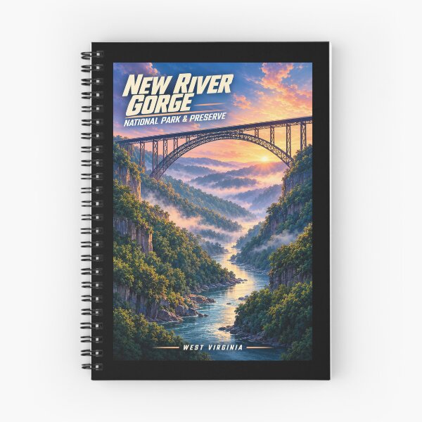 Item preview, New River Gorge National Park & Preserve - West Virginia designed and sold by GoodOldVintage.
