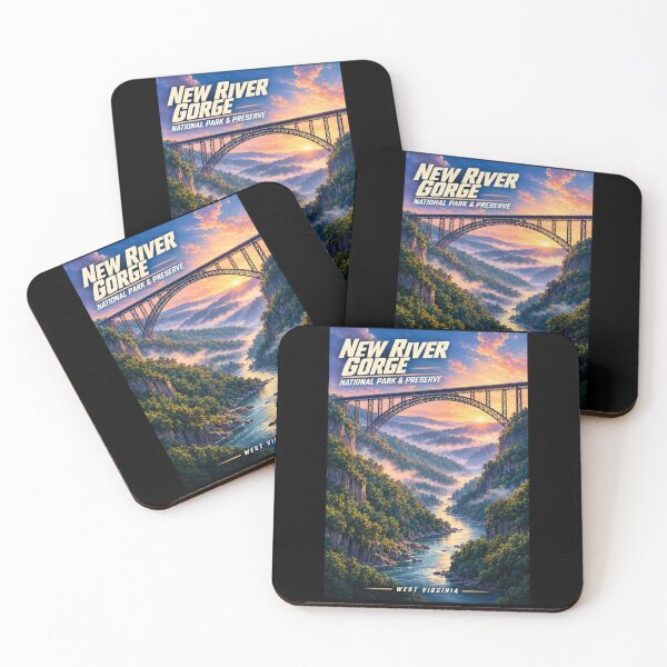 Item preview, New River Gorge National Park & Preserve - West Virginia designed and sold by GoodOldVintage.