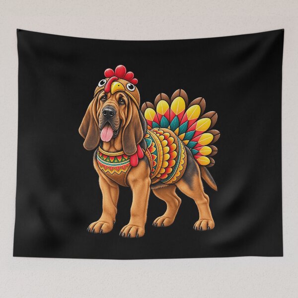 Item preview, Funny Bloodhound Turkey Costume Thanksgiving Dog Lover designed and sold by rafaeltto.