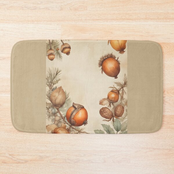 Item preview, Acorns, Chestnuts and Pine Cones Watercolor designed and sold by ChromaLens.