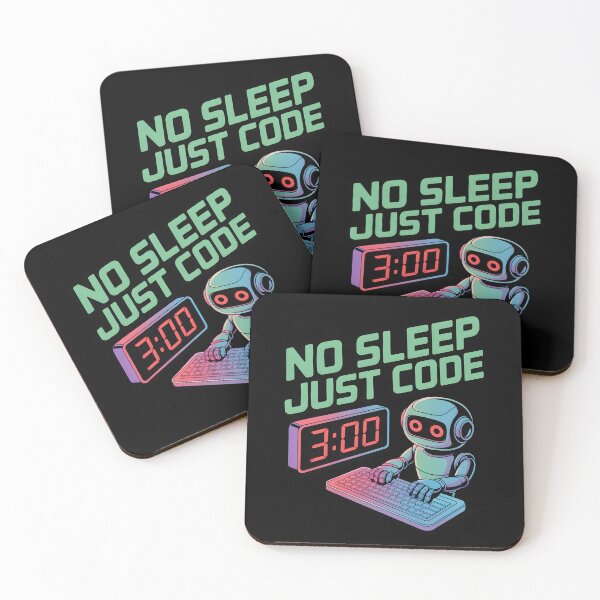 Item preview, No Sleep, Just Code – Funny Programmer AI Humor Design designed and sold by Jollys-ArtShop.