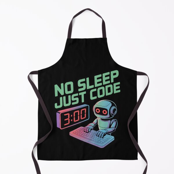 Artikelvorschau, Kein Schlaf, nur Code – Lustiger Programmierer-KI-Humor im Design entworfen und verkauft von Jollys-ArtShop.