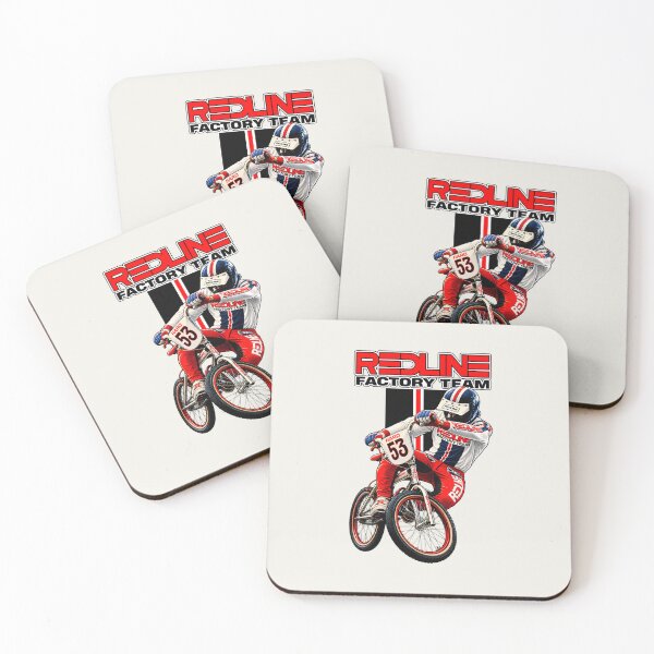Item preview, Vintage Redline Factory Team BMX Racer Retro Racing Illustration designed and sold by collectees1.