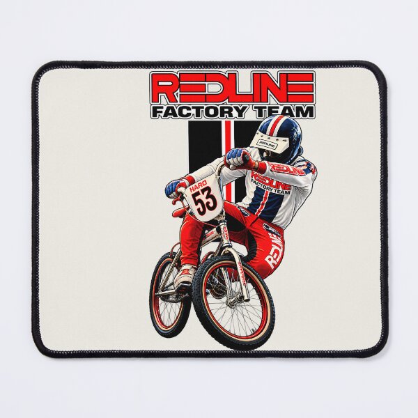Item preview, Vintage Redline Factory Team BMX Racer Retro Racing Illustration designed and sold by collectees1.