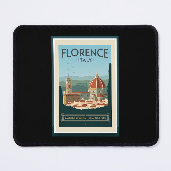 Item preview, Florence Italy Vintage Style Travel Poster designed and sold by ArtworkNorth.
