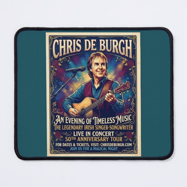 Artikelvorschau, Chris de Burgh Retro-Poster entworfen und verkauft von Halifaxartguy.