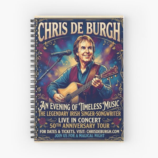 Item preview, Chris de Burgh retro poster designed and sold by Halifaxartguy.
