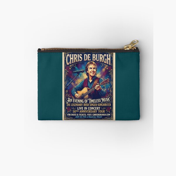 Aperçu de l'œuvre Affiche rétro de Chris de Burgh créée et vendue par Halifaxartguy.