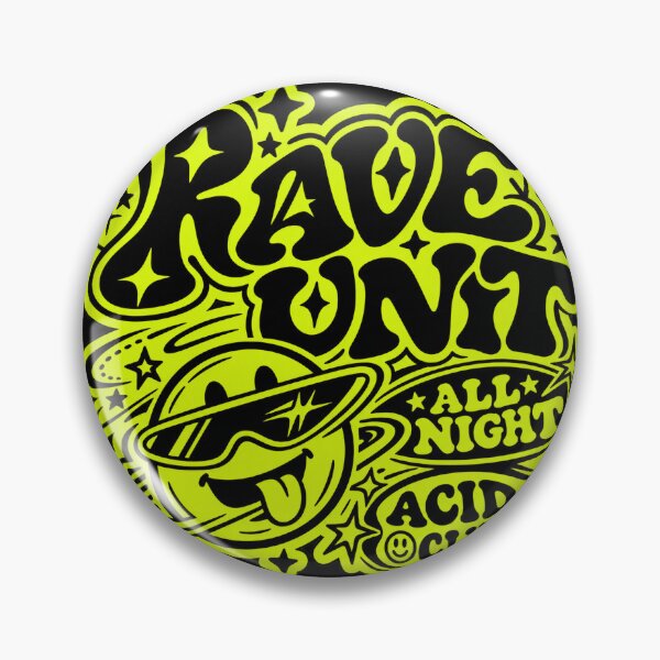 Item preview, Rave Unit Neon Smiley Acid House Graphic designed and sold by Azy Visuals.