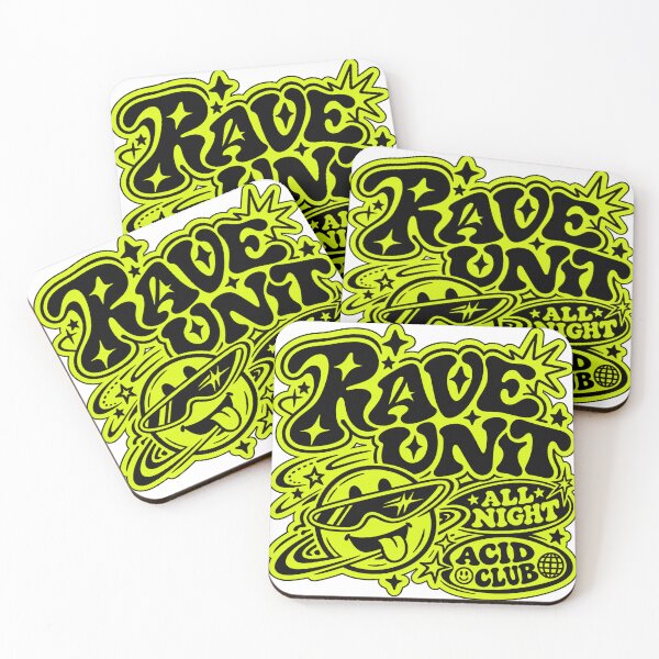 Item preview, Rave Unit Neon Smiley Acid House Graphic designed and sold by Azy Visuals.