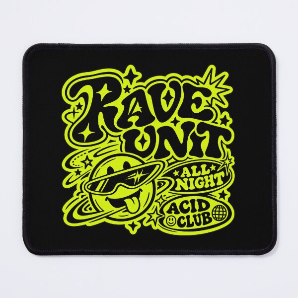 Item preview, Rave Unit Neon Smiley Acid House Graphic designed and sold by Azy Visuals.