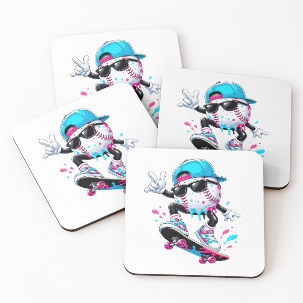 Item preview, Cool Drip Baseball Guy Sunglasses Cap Bat designed and sold by Maladies.