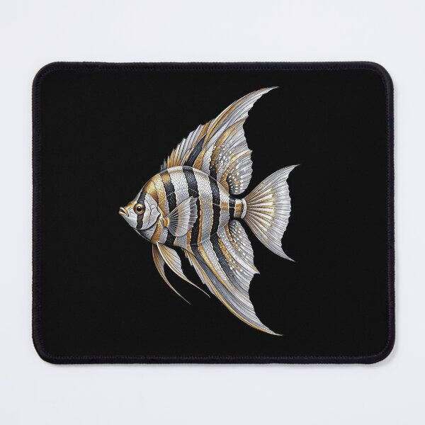 Item preview, Angelfish Art, Elegant Striped Fish Design designed and sold by gkhanco.