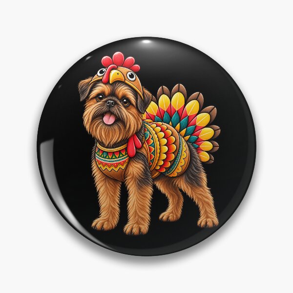 Item preview, Funny Brussels Griffon Turkey Costume Thanksgiving Dog Lover designed and sold by rafaeltto.