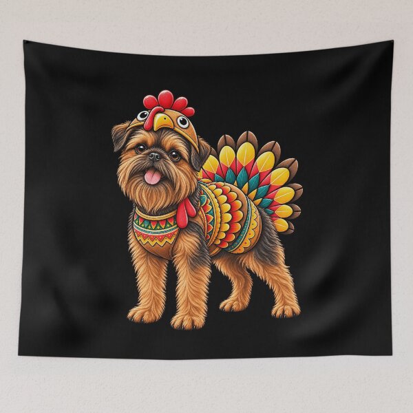 Item preview, Funny Brussels Griffon Turkey Costume Thanksgiving Dog Lover designed and sold by rafaeltto.