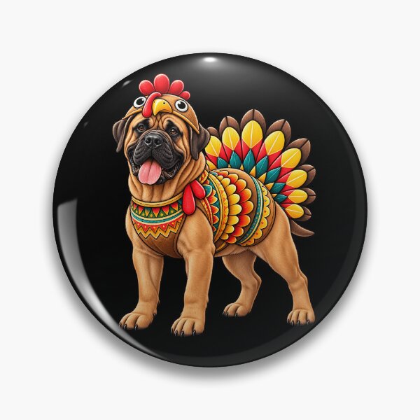 Item preview, Funny Bullmastiff Turkey Costume Thanksgiving Dog Lover designed and sold by rafaeltto.