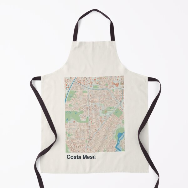 Artikelvorschau, Minimalistische Kartenkunst von Costa Mesa entworfen und verkauft von MapsNerd.