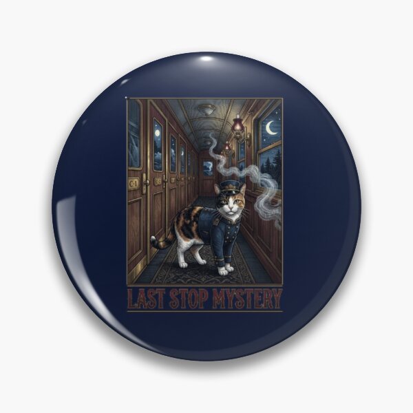 Item preview, Last Stop Mystery Funny Train Mystery Classic Whodunit Calico Cat Lover Gift designed and sold by FurRealStudioCo.