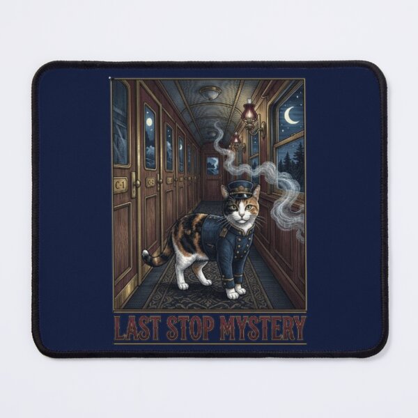 Item preview, Last Stop Mystery Funny Train Mystery Classic Whodunit Calico Cat Lover Gift designed and sold by FurRealStudioCo.