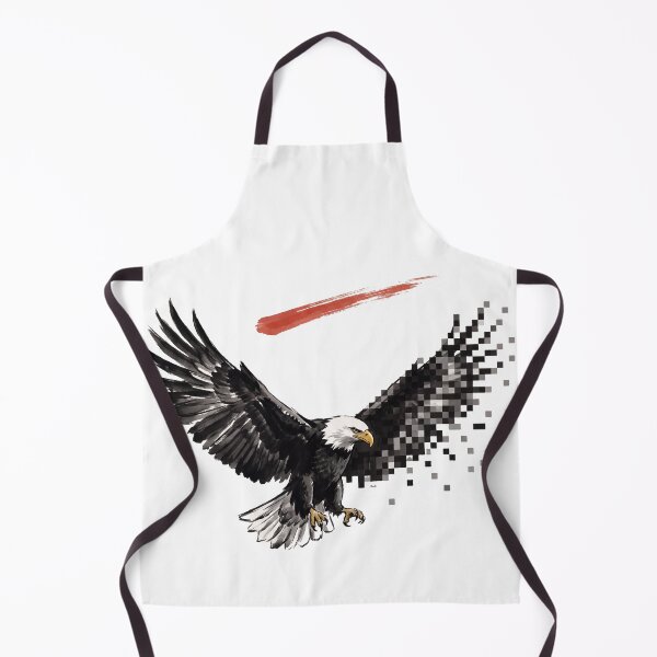 Item preview, Sumi-E Bald Eagle Pixel Dissolve, Japanese Ink Meets American Icon designed and sold by Sumi-Pixel.