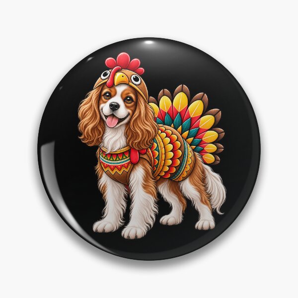 Item preview, Funny Cavalier King Charles Spaniel Turkey Costume Thanksgiving Dog Lover designed and sold by rafaeltto.