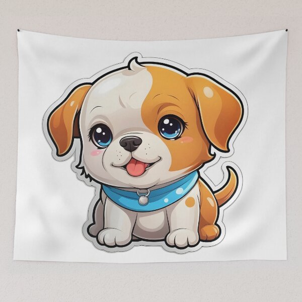 Item preview, Cute Little Puppy With Big Eyes designed and sold by designdukan.