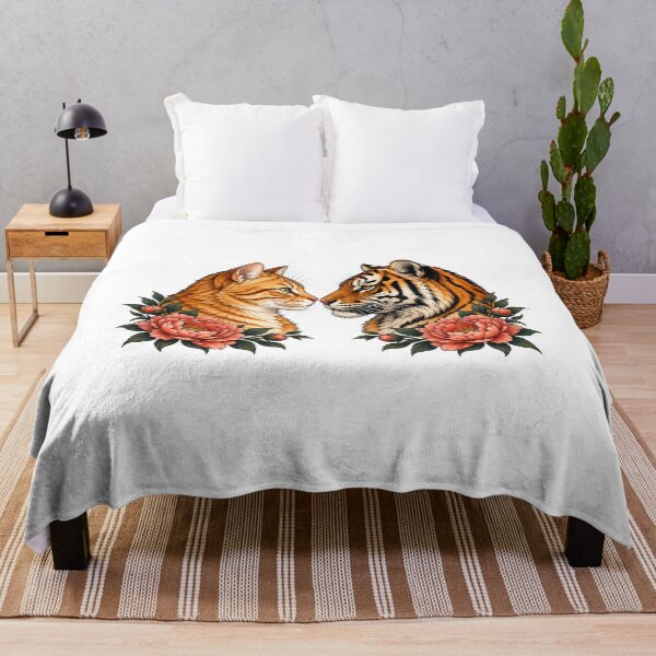 Item preview, Orange Tabby Cat Tiger Peony designed and sold by Old's Cool Cat Studio.