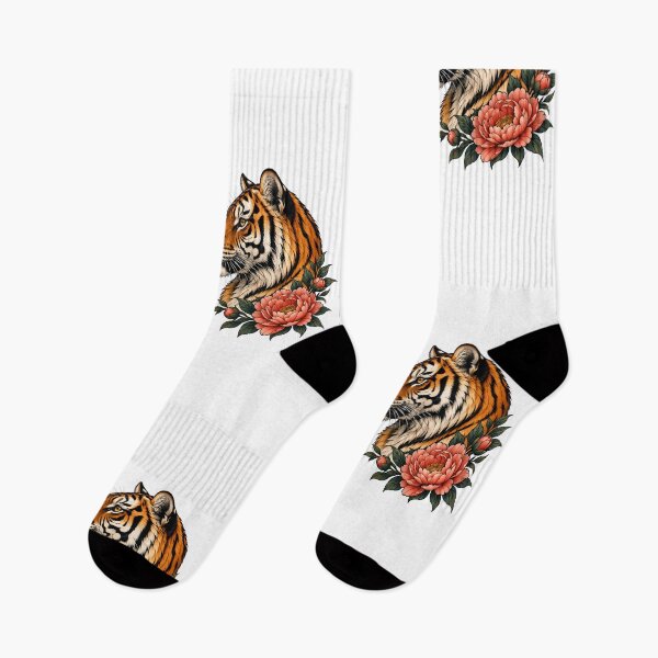 Item preview, Orange Tabby Cat Tiger Peony designed and sold by Old's Cool Cat Studio.
