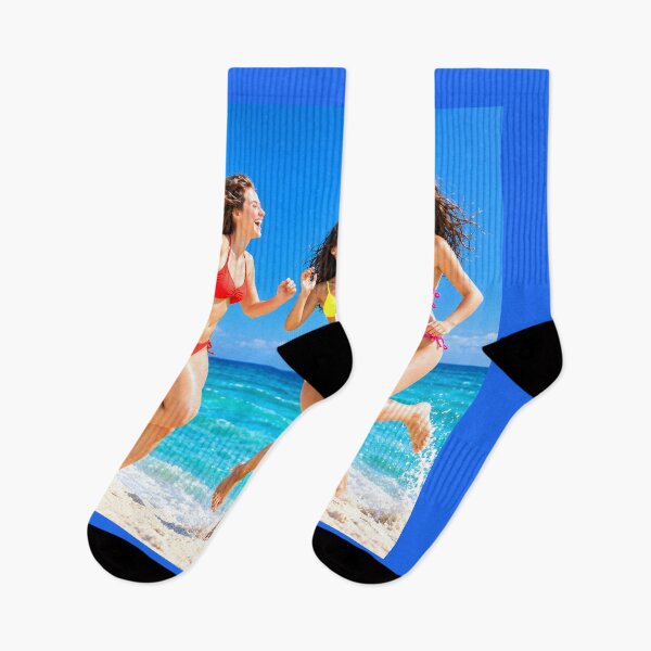 Item preview, Three Women Running on Sunny Beach designed and sold by MagicCrystal.