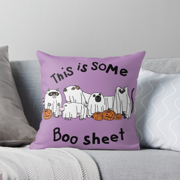 Item preview, Divertidos animales fantasmas de Halloween Boo Sheet designed and sold by ellenhenry.