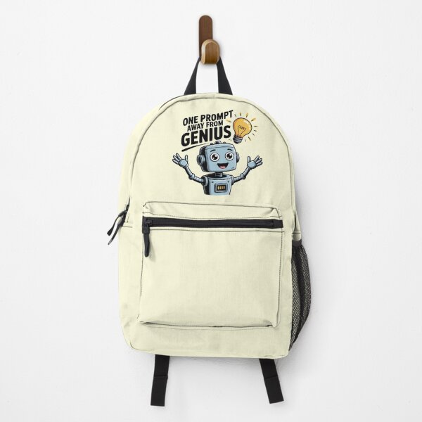 Item preview, One Prompt Away From Genius – Funny AI Prompt Humor Design designed and sold by Jollys-ArtShop.