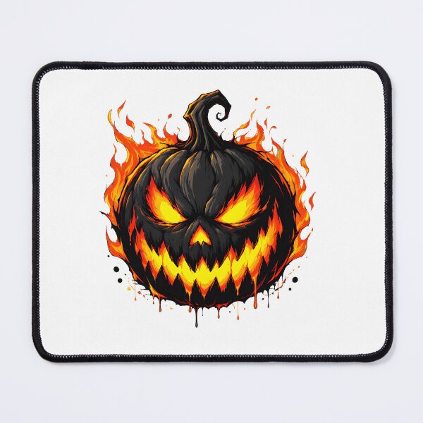 Item preview, Scary Fire Jack-o-Lantern Halloween designed and sold by Maladies.