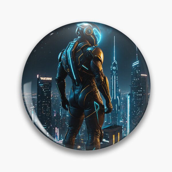 Item preview, berpunk Soldier Neon City Skyline designed and sold by 5KQuality.
