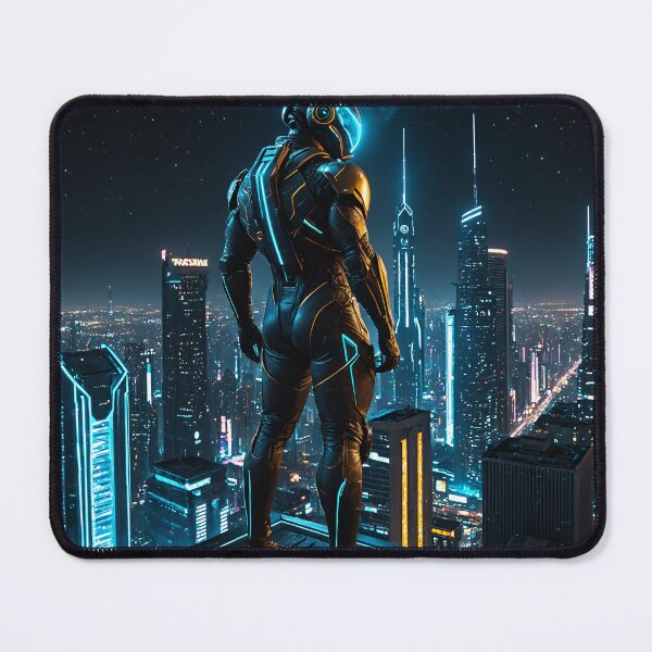 Item preview, berpunk Soldier Neon City Skyline designed and sold by 5KQuality.