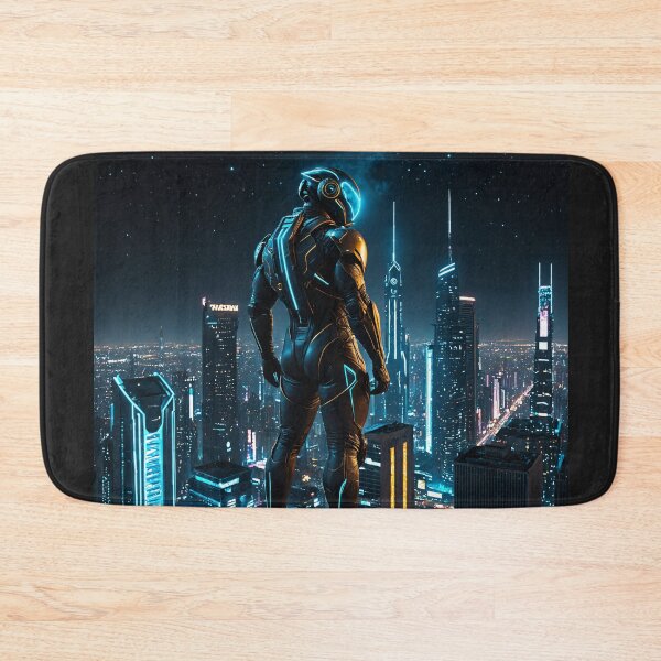 Item preview, berpunk Soldier Neon City Skyline designed and sold by 5KQuality.