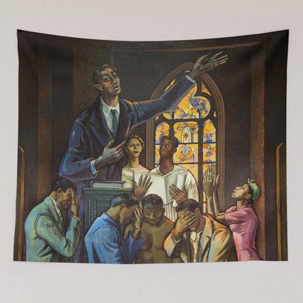 Artikelvorschau, The Prodigal Son, African American gospel religion mural painting by Millard Owen Sheets entworfen und verkauft von Jéanpaul Ferro.