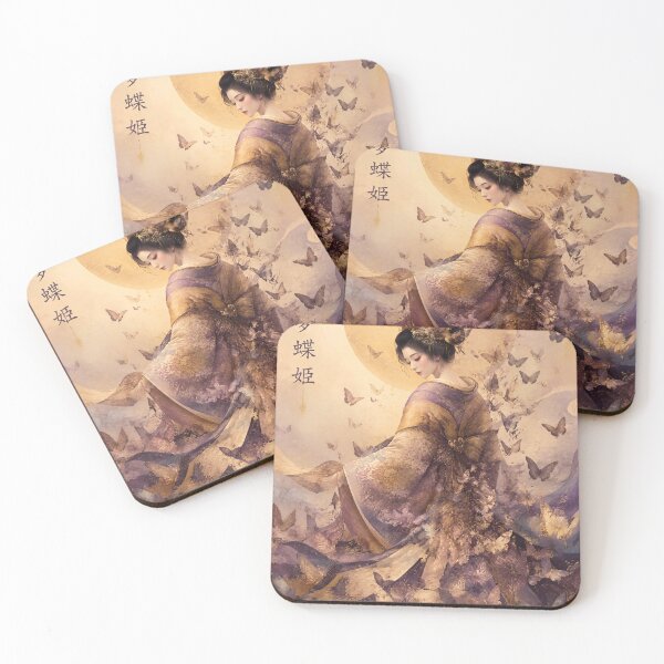 Item preview, Butterfly Geisha | Japanese Kimono & Dreamy Purple Art designed and sold by kaxymax.