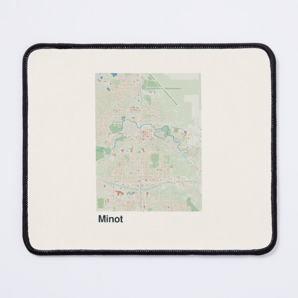 Item preview, Minot Minimalistic Map Art designed and sold by MapsNerd.