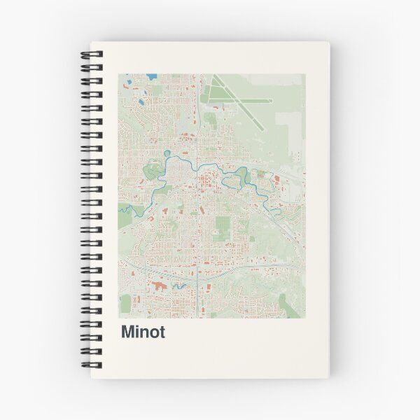 Item preview, Minot Minimalistic Map Art designed and sold by MapsNerd.