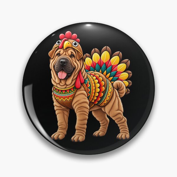 Item preview, Funny Chinese Shar-Pei Turkey Costume Thanksgiving Dog Lover designed and sold by rafaeltto.